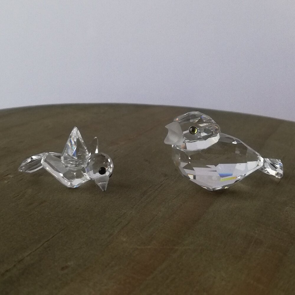 Swarovski Crystal Miniature Pair of Birds